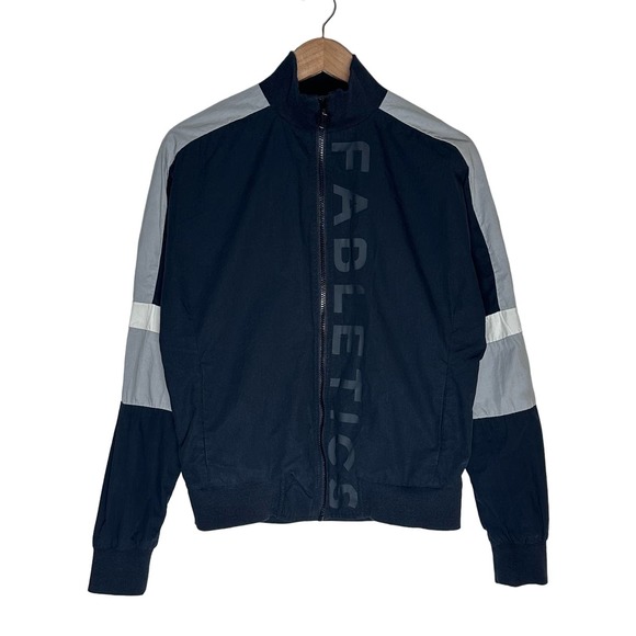 Fabletics | Women | Jayda Woven Black White Zip Up Athletic Jacket | Size Small - Picture 2 of 12